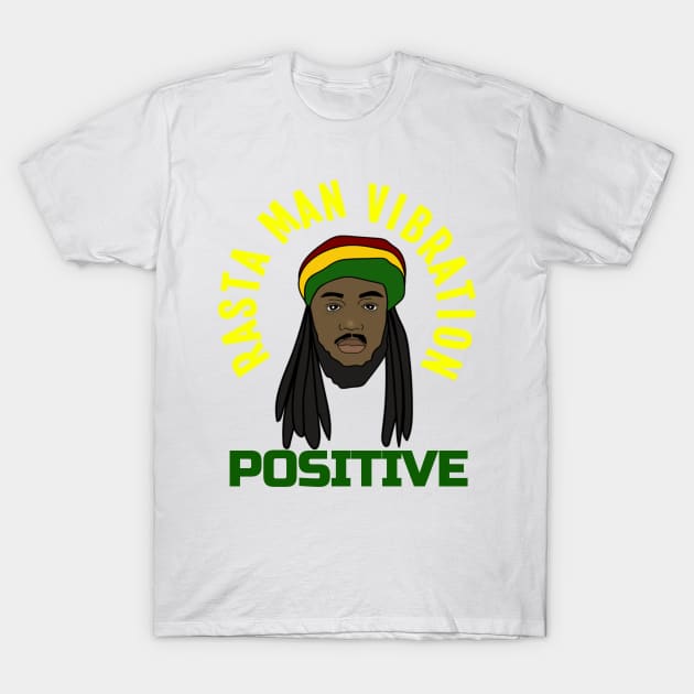 Positive vibration, Rastafari, Ethiopian, Reggae, Rasta T-Shirt by alzo